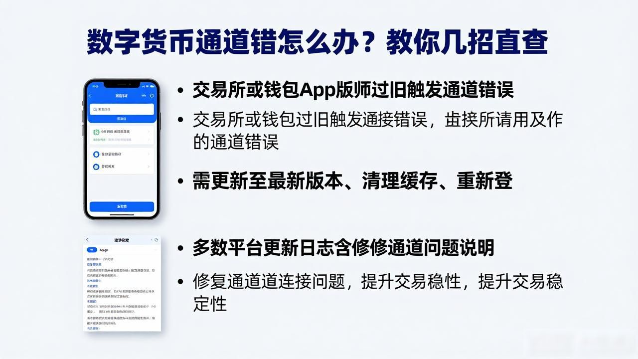 数字货币通道报错怎么办？教你几招自查