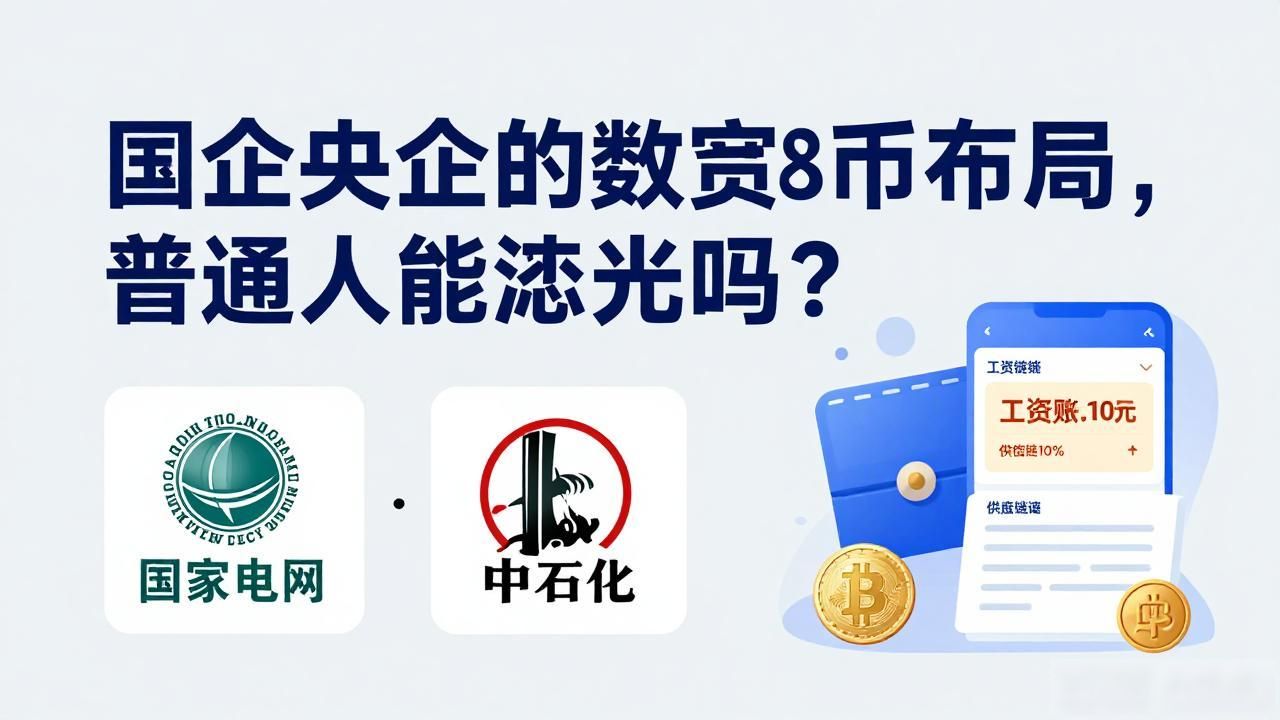 国企央企的数字货币布局，普通人能沾光吗？
