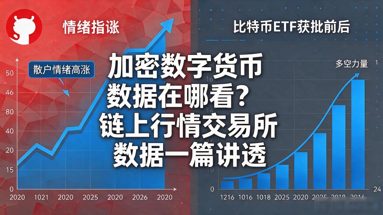 加密数字货币数据在哪看？链上行情交易所数据一篇讲透
