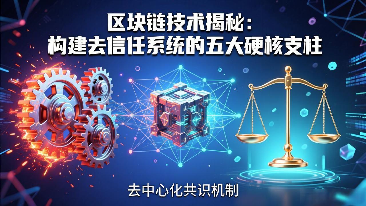 区块链技术揭秘：构建去信任系统的五大硬核支柱