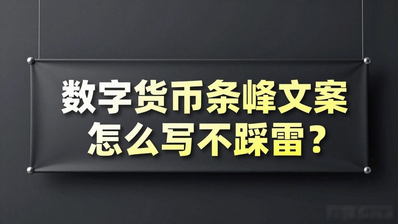 数字货币条幅文案怎么写不踩雷？展会现场让人一眼记住就这几招
