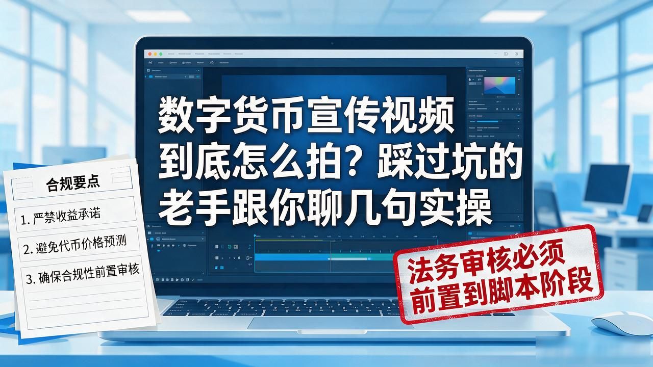数字货币宣传视频到底怎么拍？踩过坑的老手跟你聊几句实操