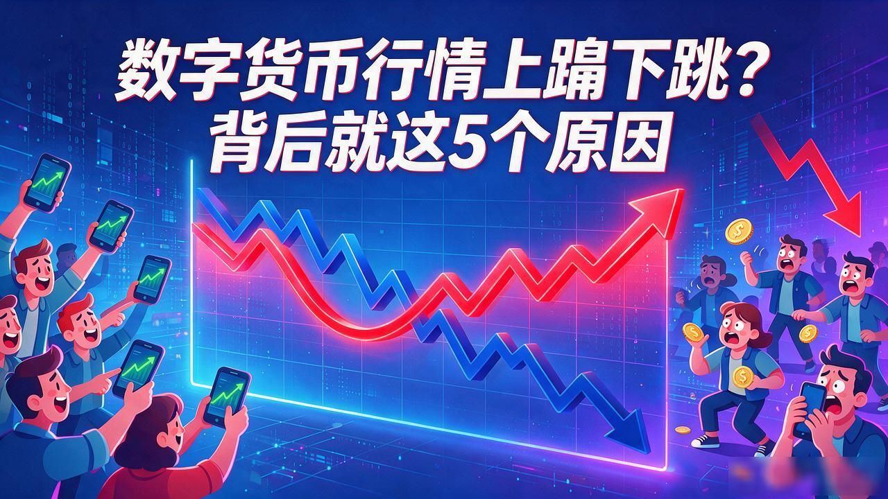 数字货币行情上蹿下跳？背后就这5个原因