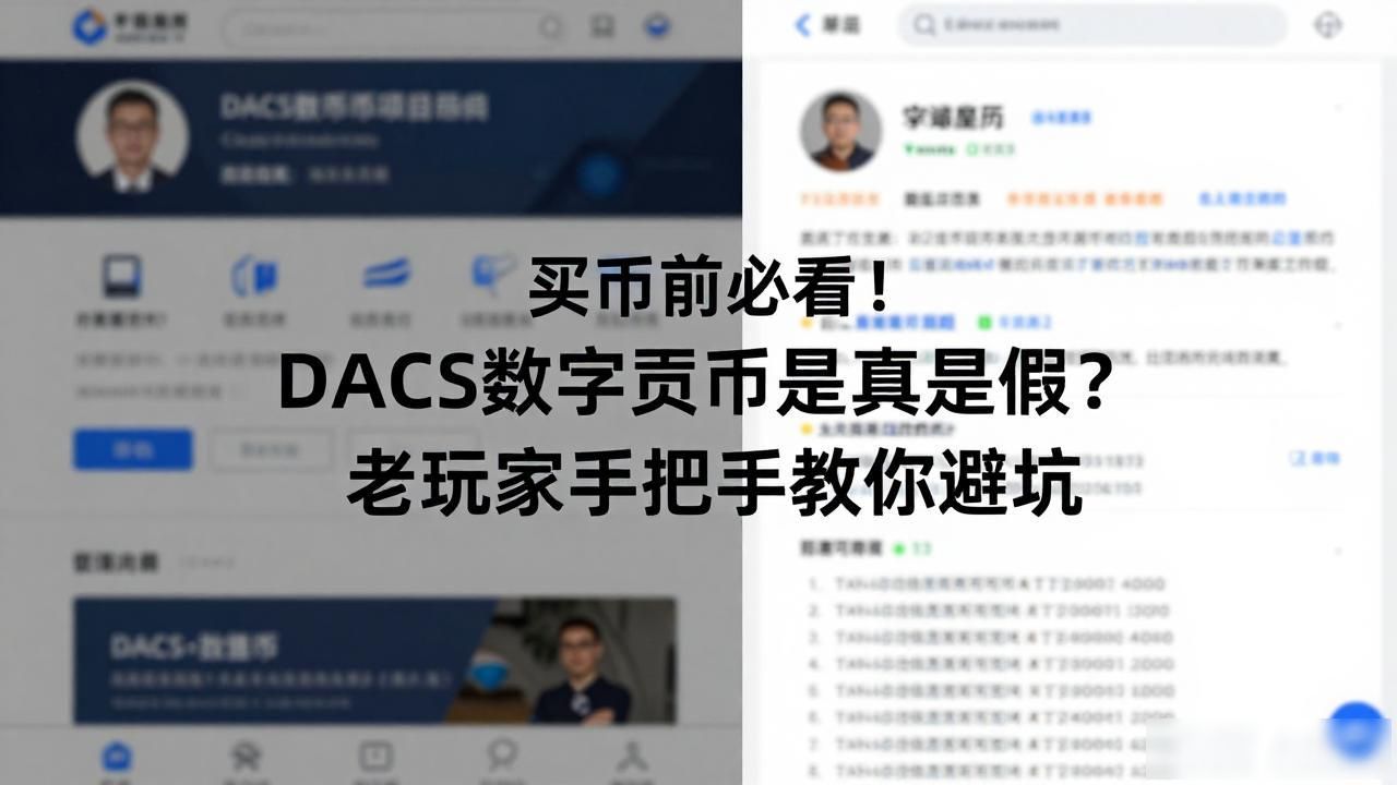 买币前必看！DACS数字货币是真是假？老玩家手把手教你避坑