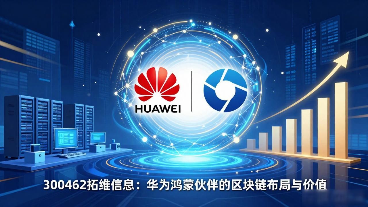 300462拓维信息：华为鸿蒙伙伴的区块链布局与价值