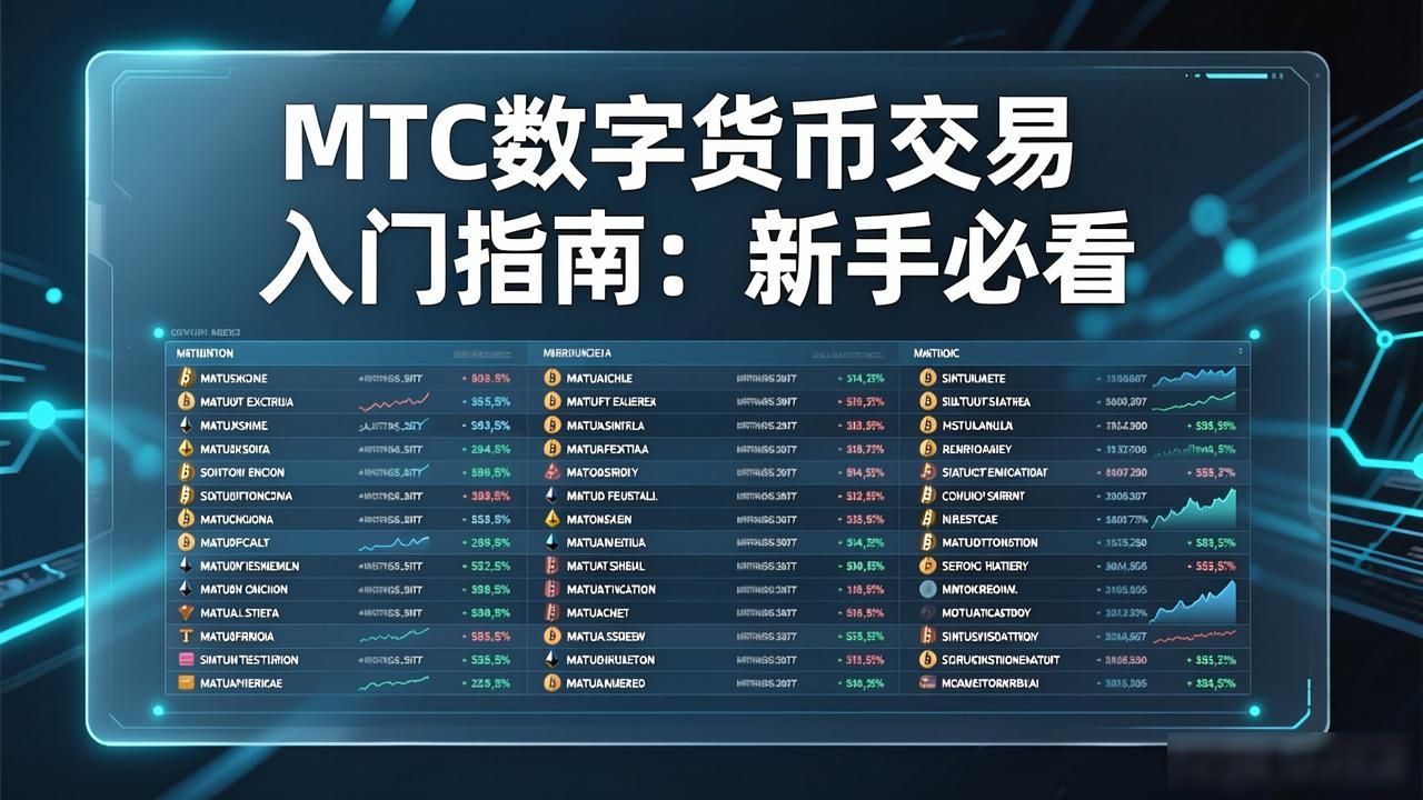 MTC数字货币交易入门指南：新手必看
