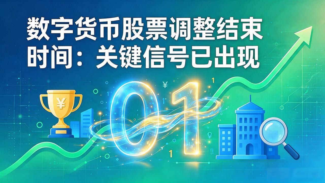 数字货币股票调整结束时间：关键信号已出现