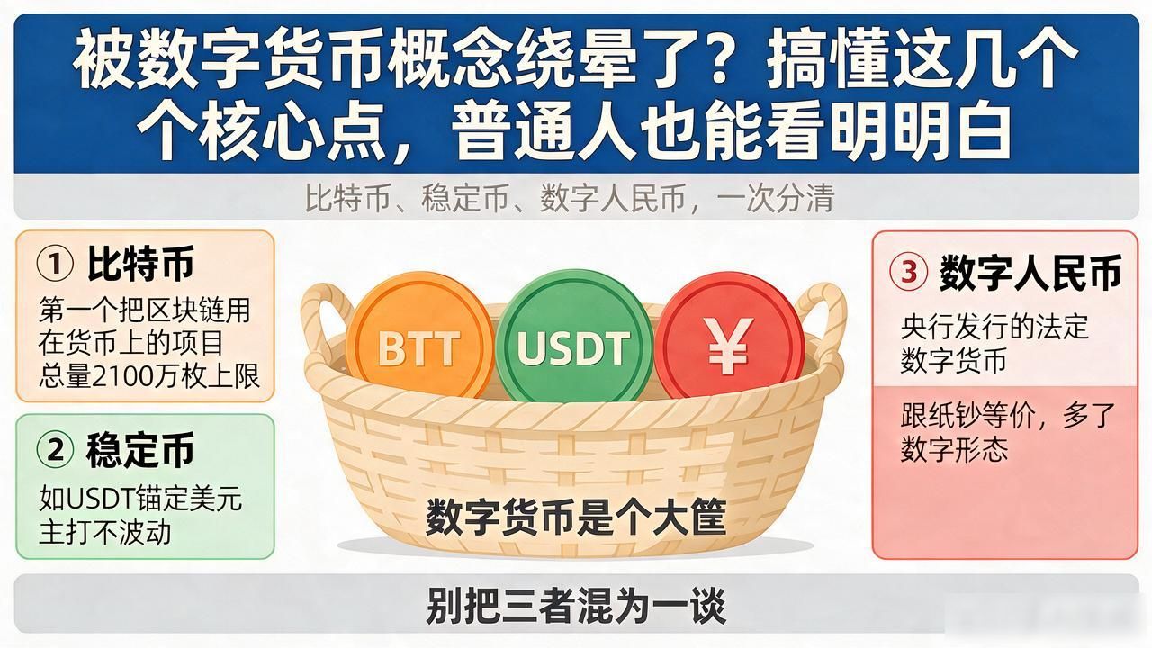 被数字货币概念绕晕了？搞懂这几个核心点，普通人也能看明白