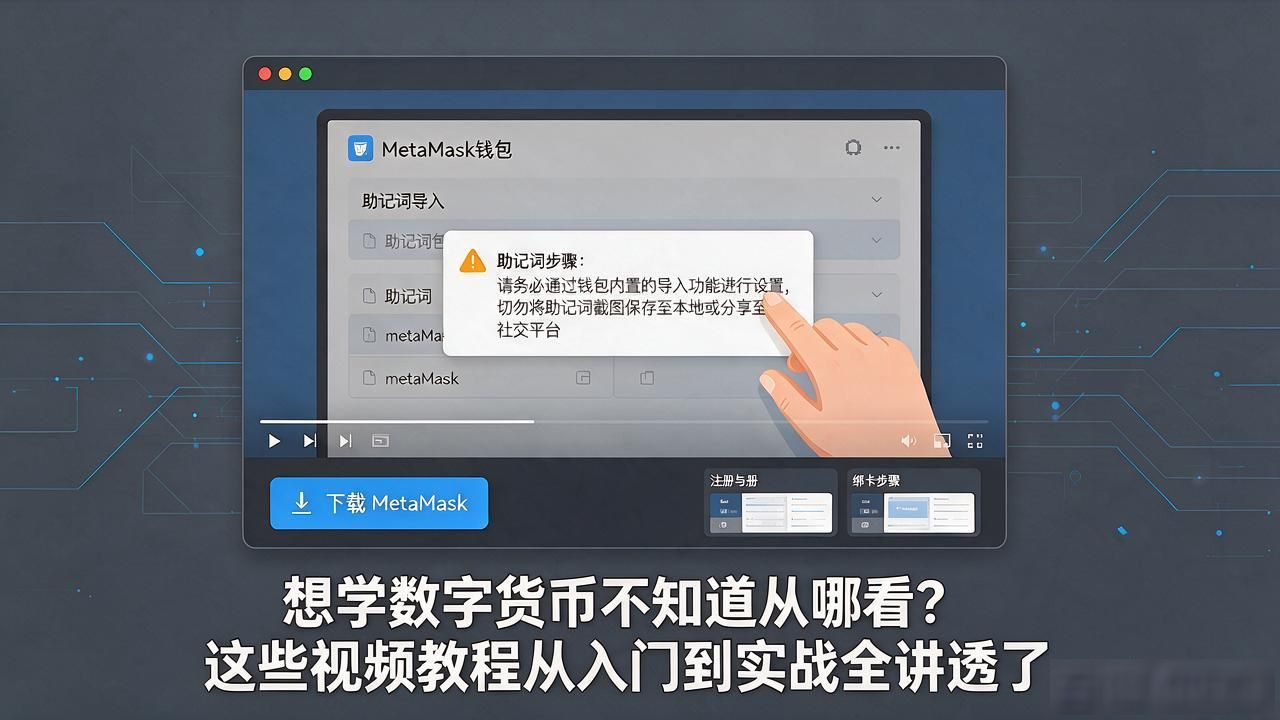想学数字货币不知道从哪看？这些视频教程从入门到实战全讲透了