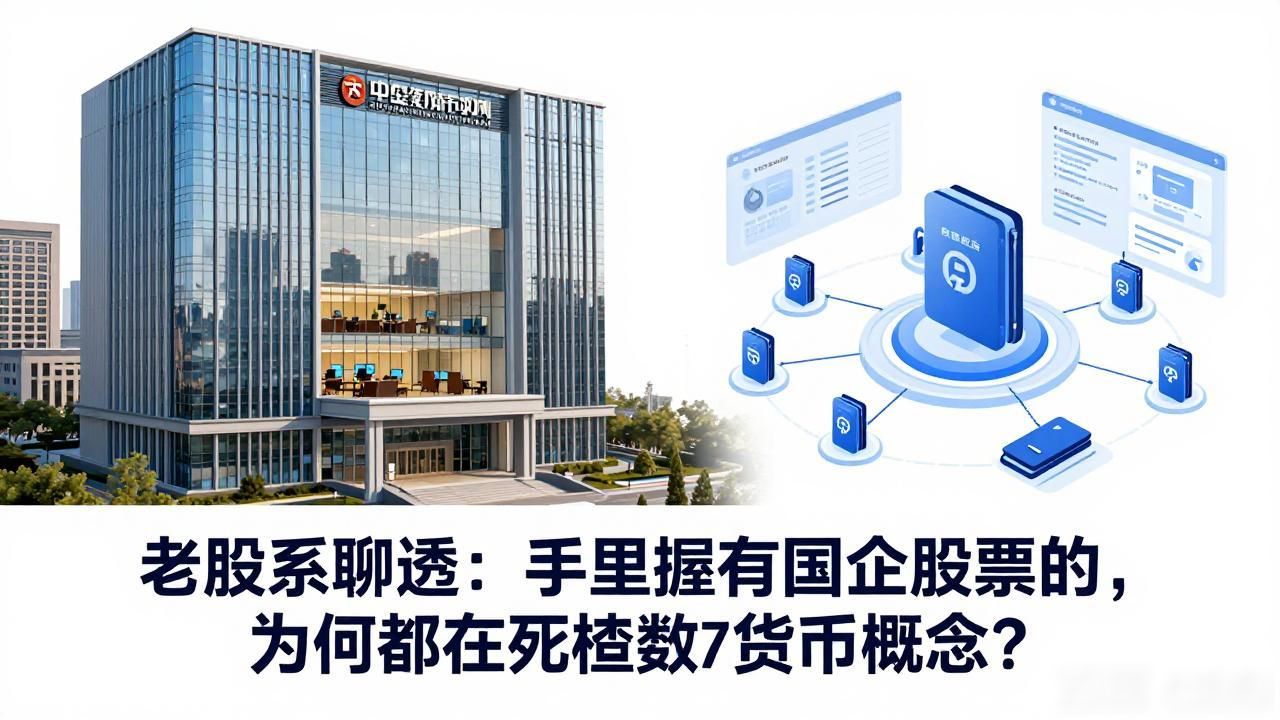 老股民聊透：手里握有国企股票的，为何都在死磕数字货币概念？