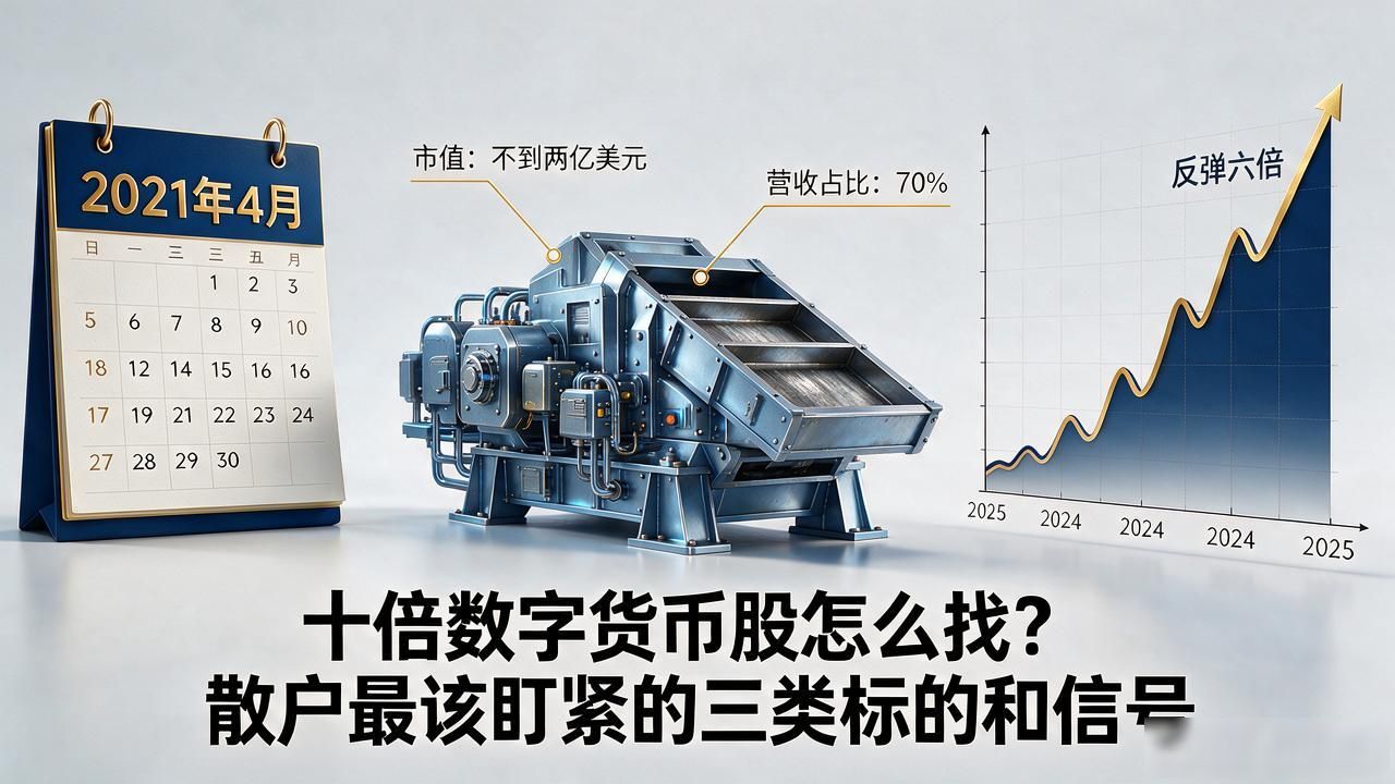 十倍数字货币股怎么找？散户最该盯紧的三类标的和信号