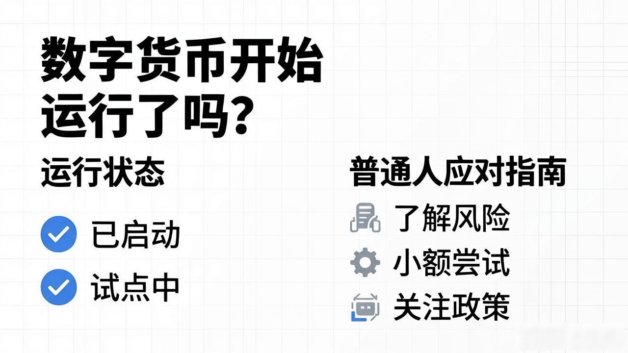 数字货币开始运行了吗？普通人该怎么应对