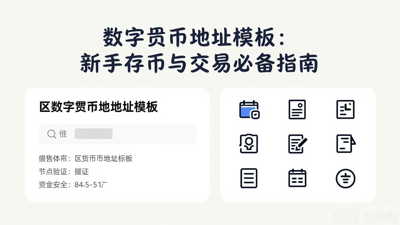 数字货币地址模板：新手存币与交易必备指南