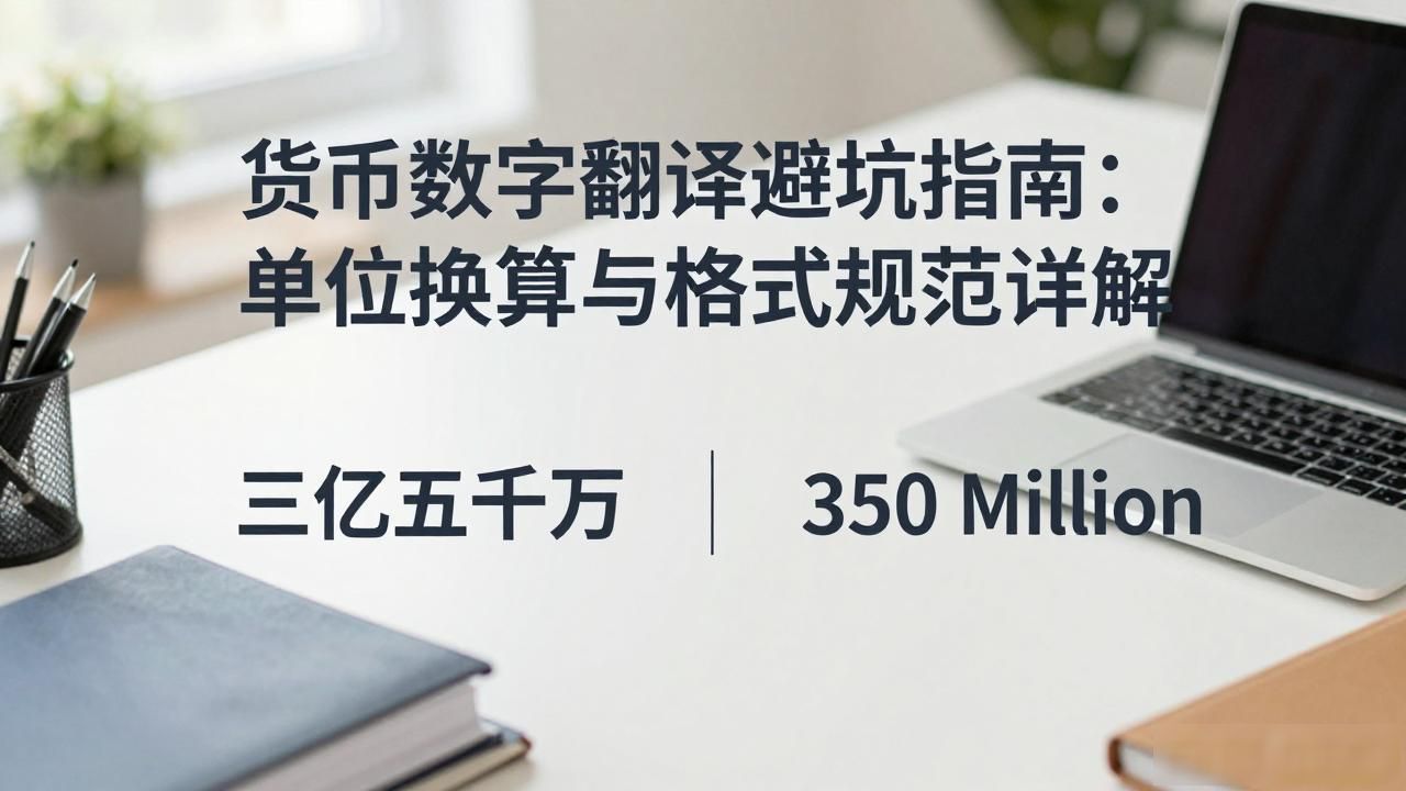 货币数字翻译避坑指南：单位换算与格式规范详解