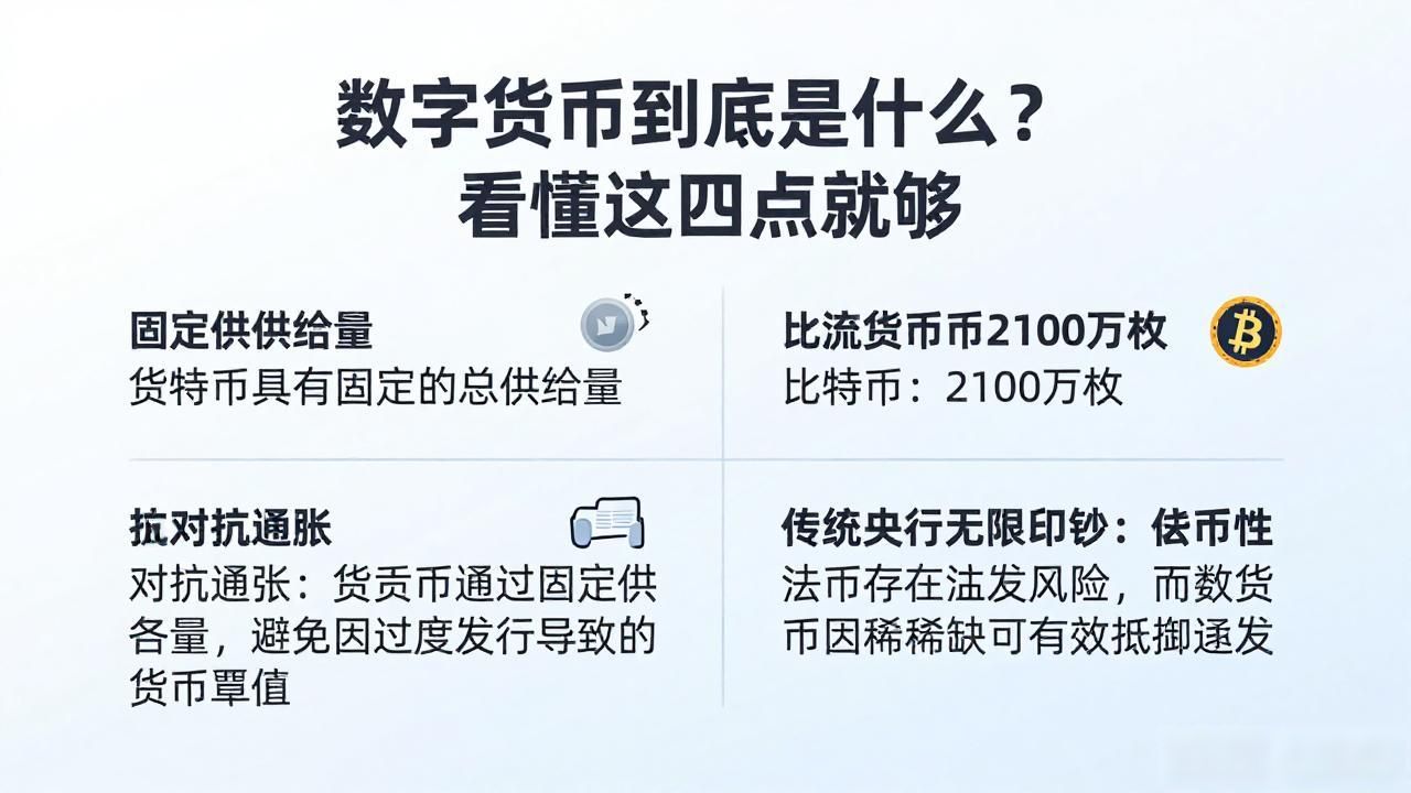 数字货币到底是什么？看懂这四点就够