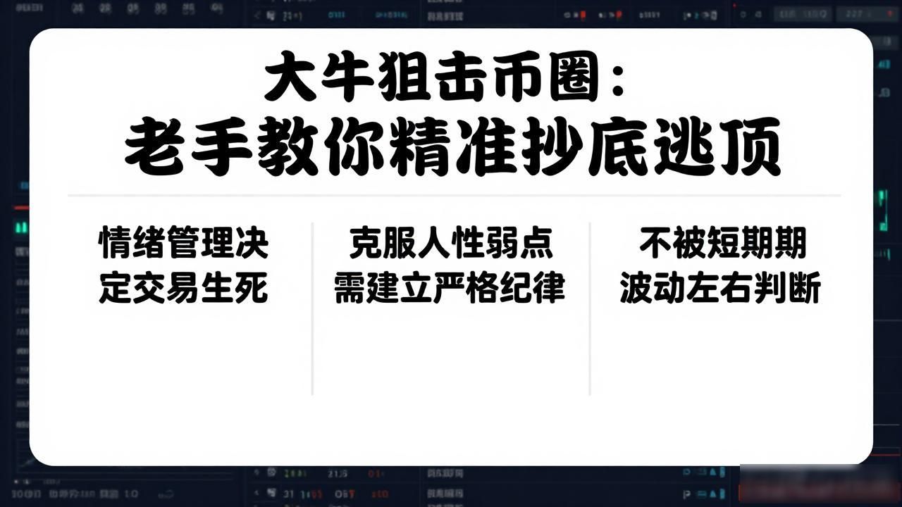 大牛狙击币圈：老手教你精准抄底逃顶