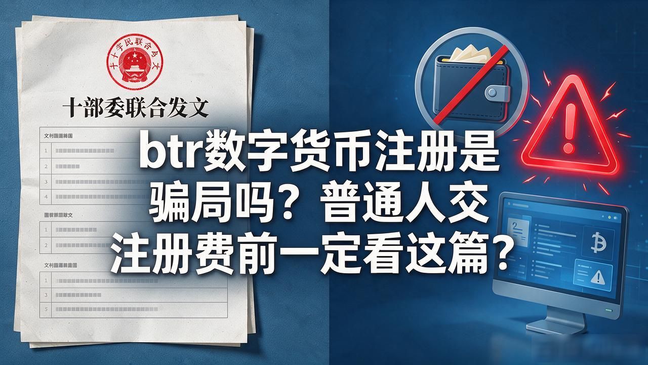 btr数字货币注册是骗局吗？普通人交注册费前一定看这篇