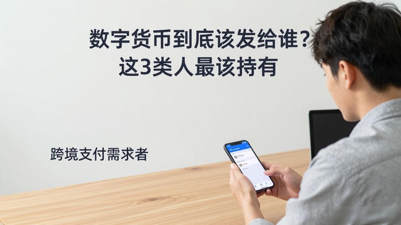 数字货币到底该发给谁？这3类人最该持有