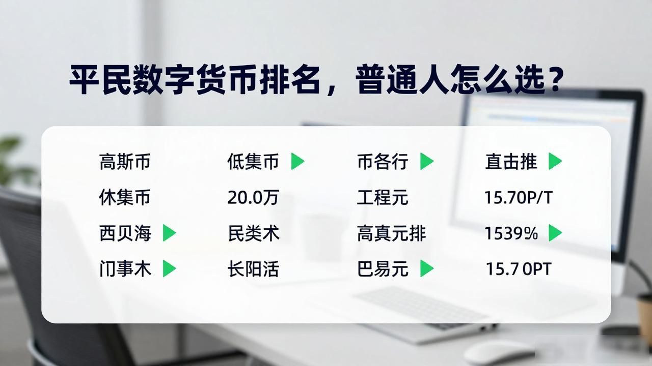 平民数字货币排名，普通人怎么选？