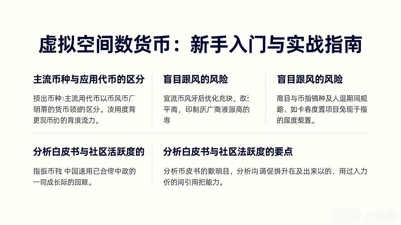 虚拟空间数字货币：新手入门与实战指南