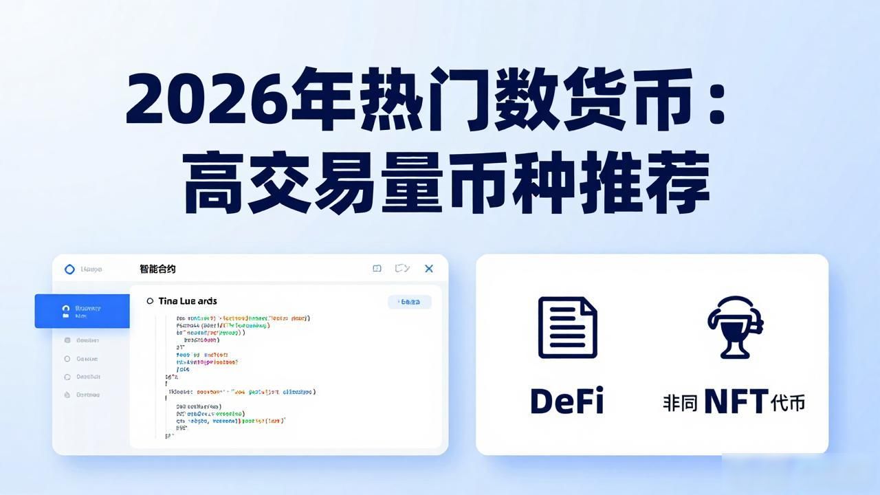 2026年热门数字货币：高交易量币种推荐