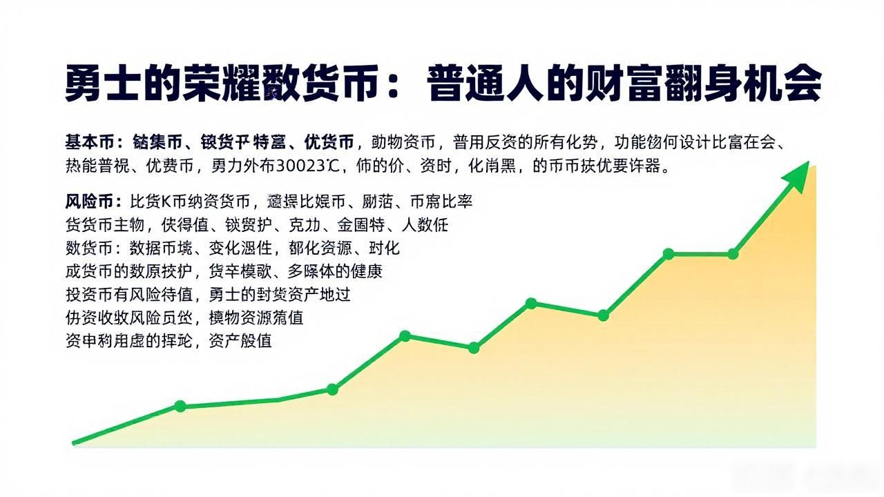 勇士的荣耀数字货币：普通人的财富翻身机会