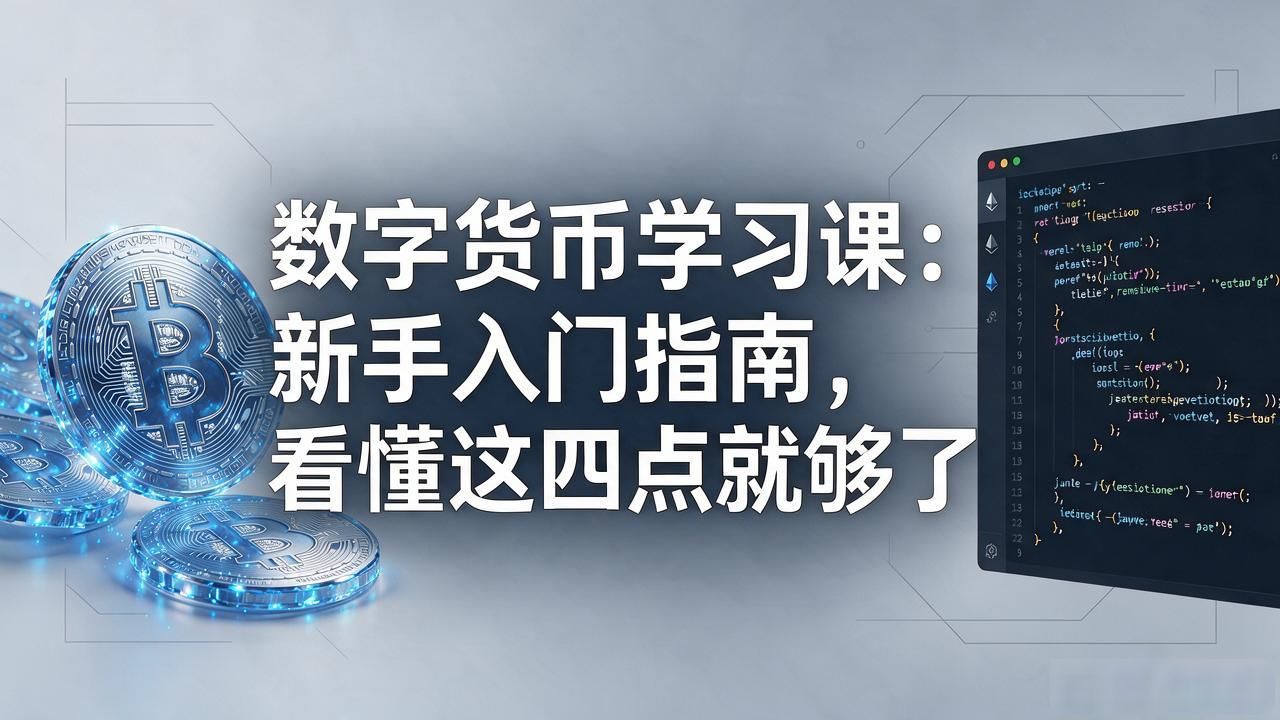 数字货币学习课：新手入门指南，看懂这四点就够了