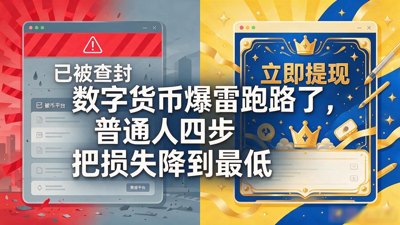 数字货币爆雷跑路了，普通人四步把损失降到最低
