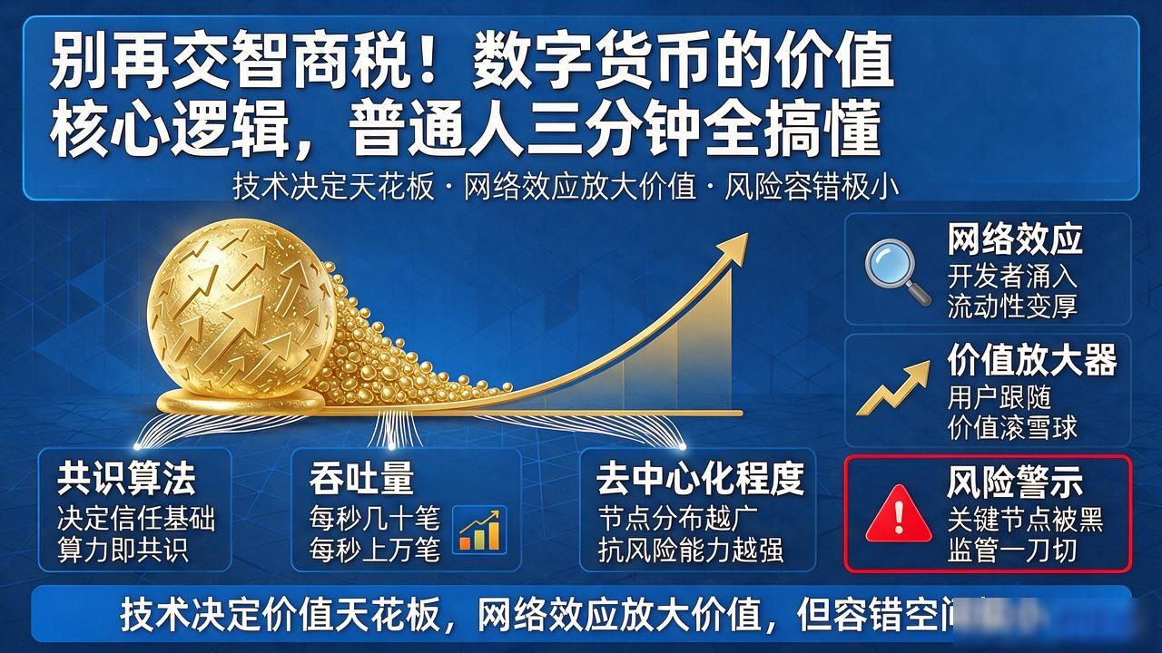 别再交智商税！数字货币的价值核心逻辑，普通人三分钟全搞懂