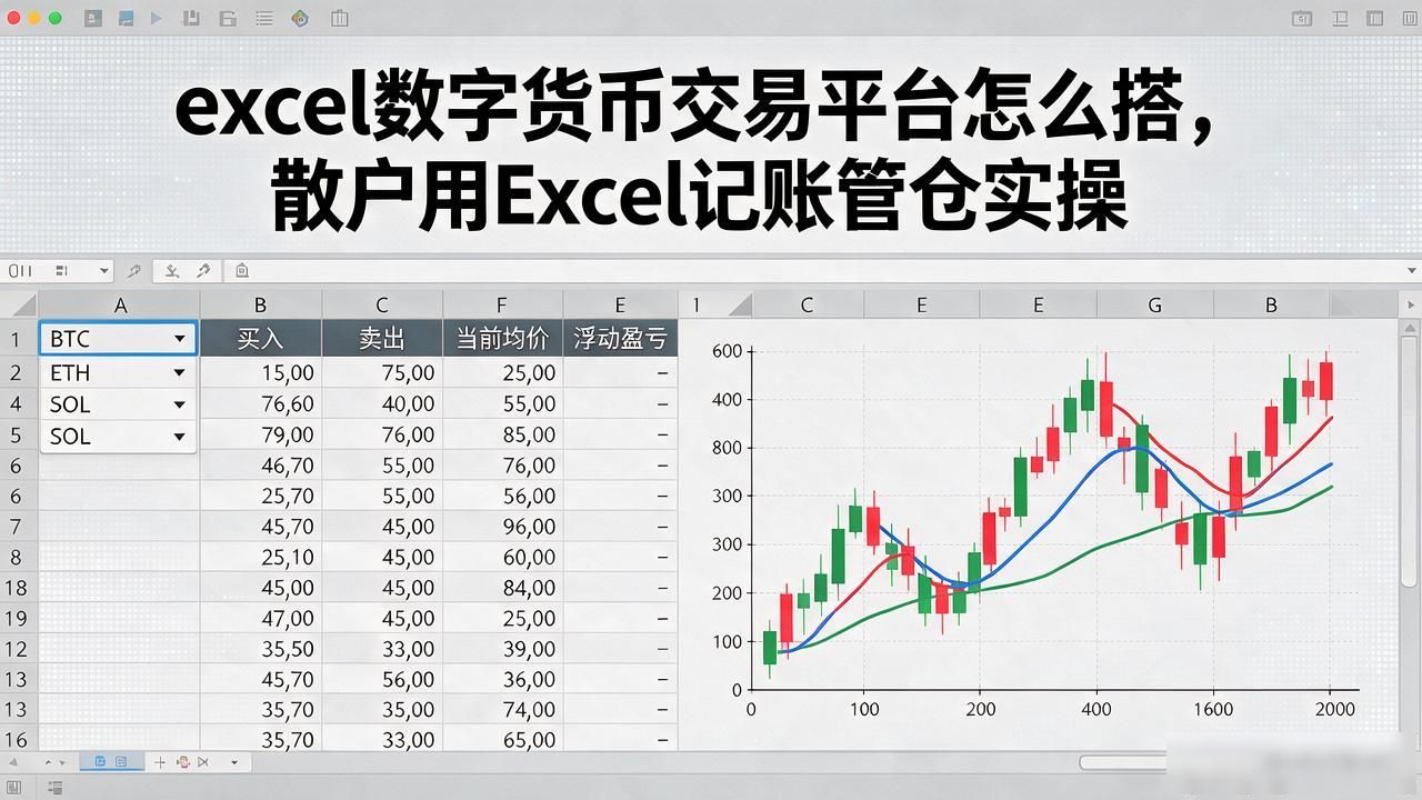 excel数字货币交易平台怎么搭，散户用Excel记账管仓实操