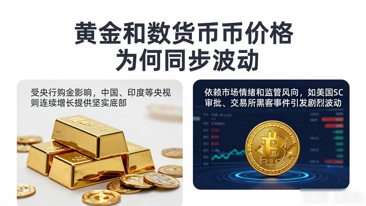 黄金和数字货币价格为何同步波动