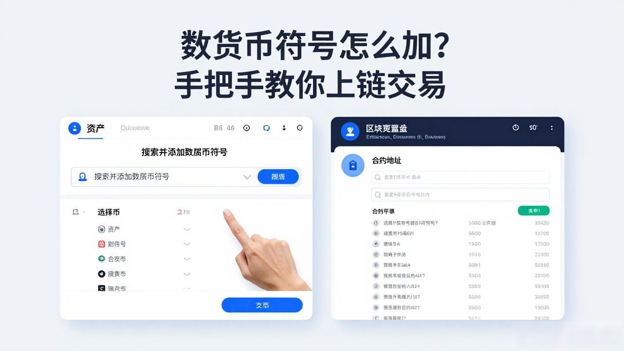 数字货币符号怎么加？手把手教你上链交易