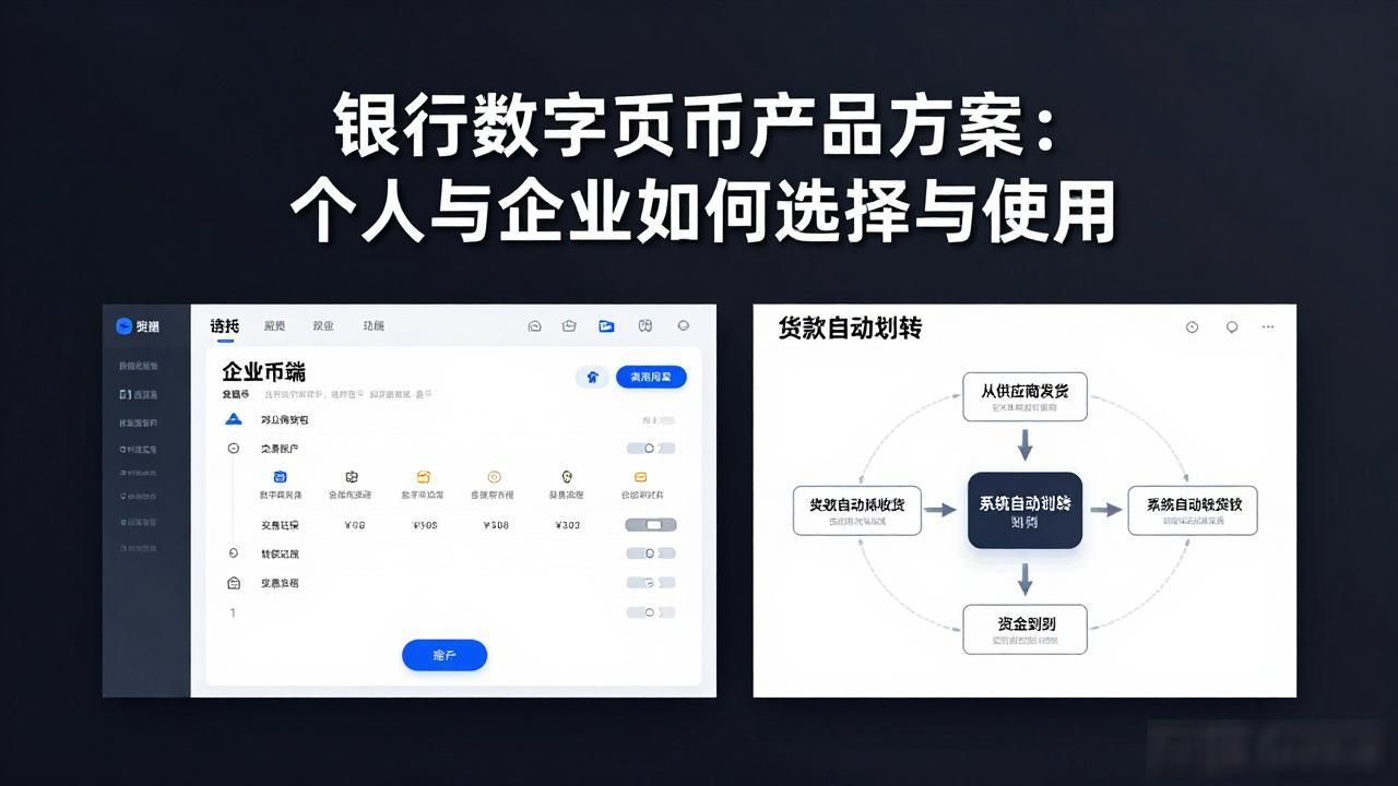 银行数字货币产品方案：个人与企业如何选择与使用
