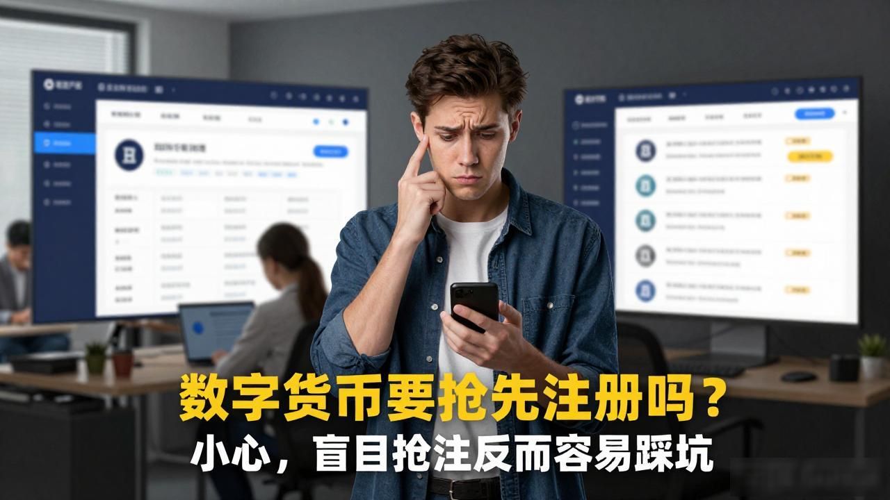 数字货币要抢先注册吗？小心，盲目抢注反而容易踩坑